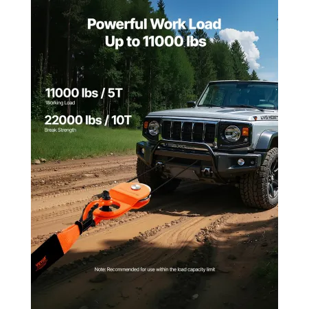 10 ton gendannelse vinsj snatch blok 22.000 lbs kapacitet fra vej ATV UTV