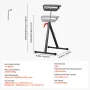 Rollerstativ med polerede kugler max belastning 300 lb