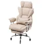 Executive Office Chair, High Back Chair with Footrest and Removable Armrests, Ergonomic Desk Chair High-Resilience Foam Cushion,