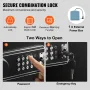 8-10 Rifles Gun Safe, Rifle Safe with Lock & Digital Keypad, Quick Access Tall Gun Storage Cabinet with Removable Shelf, Rifle C