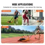 Weight Training Pull Sled, Fitness Strength Speed Training Sled with Handle, Steel Power Sled Workout Equipment for Athletic Exe