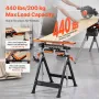4-in-1 Roller Stand, 200 kg(440 lb) Load Capacity, 84-127 cm(33-50 in) Adjustable Height, Folding Heavy Duty with Rack & Polishe