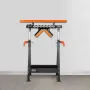 4-in-1 Roller Stand, 200 kg(440 lb) Load Capacity, 84-127 cm(33-50 in) Adjustable Height, Folding Heavy Duty with Rack & Polishe