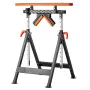 4-in-1 Roller Stand, 200 kg(440 lb) Load Capacity, 84-127 cm(33-50 in) Adjustable Height, Folding Heavy Duty with Rack & Polishe