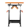 4-in-1 Roller Stand, 200 kg(440 lb) Load Capacity, 84-127 cm(33-50 in) Adjustable Height, Folding Heavy Duty with Rack & Polishe