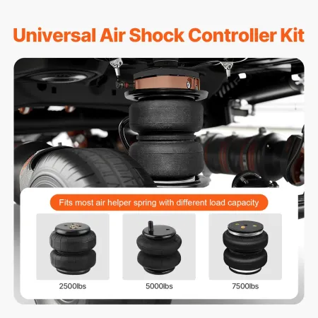 Air Shock Controller Kit, 12V 100PSI On Board Air Compressor System, Air Ride Suspension Compressor Kit with Single Path System,