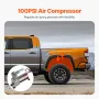 Air Shock Controller Kit, 12V 100PSI On Board Air Compressor System, Air Ride Suspension Compressor Kit with Single Path System,