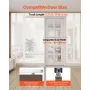 Sliding Pocket Door Hardware Track Kit, 5.73 ft Heavy Duty Pocket Door Hardware Kit, Commercial Grade Pocket Door Hardware and T