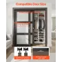 Bypass Door Hardware 4ft Bypass Closet Door Track Kit til 2