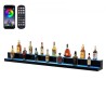 LED oplyst spiritusflaske Display Bar Shelf RF & App Control 72 "2-trins