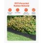 Rubber Mulch for Landscaping, Recycled Rubber Mulch Mat 120 x 4.5 in, Permanent Rubber Pathway, Natural-Looking Black Mulch Gard