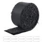 Rubber Mulch for Landscaping, Recycled Rubber Mulch Mat 120 x 4.5 in, Permanent Rubber Pathway, Natural-Looking Black Mulch Gard