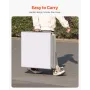 8 Foot Portable Beer Pong Table, Folding Tailgate Table, Cup Holes, Dry Erase Markers and Carrying Handles, Adjustable Height, L