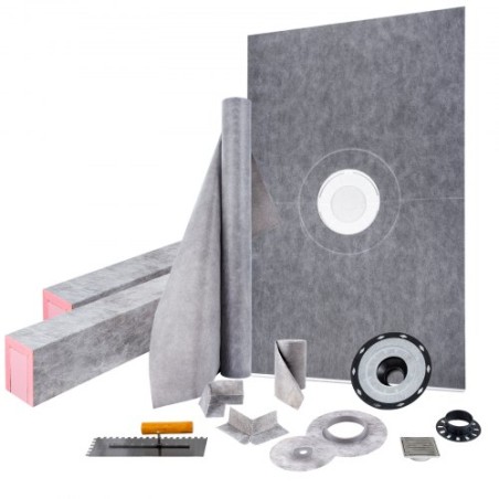 Waterproofing Shower Kit Shower Kit Tray 48''x72'' with Central Drain PVC