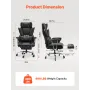 Executive Office Chair High Back Chair Footrest & aftagelige
