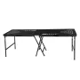 8 Foot Portable Beer Pong Table, Foldable 36 inch Heightened Table, Carrying Handles and 6 Pong Balls, Lightweight Tailgate Tabl