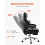 Executive Chair High Back Office Chair med fodstøtten Lumbar