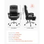 Executive Chair, High Back Office Chair with Footrest and Lumbar Pillow, Ergonomic Desk Chair 135° Recline & Adjustable Height, 