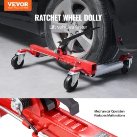 Wheel Dolly Heavy Duty Vehicle Positioning Tire Jack Car Lifter 1500 lbs