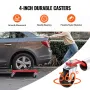 Wheel Dolly, Max Capacity 1500 Lbs Car Dolly, Car Jack Dolly Lifter with 360° Rotatable Wheels, Heavy Duty Vehicle Positioning R