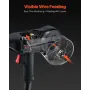 200Amp Spool Gun with 10FT Cable, Compatible with W Weldpro MlG200GDsv200 and MIG155GD Welders, Suitable for 0.030" and 0.035" F