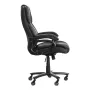 Executive Chair, High Back Office Chair with Knob-Control Lumbar Support, Ergonomic Desk Chair Adjustable Tilt & Height, PU Leat