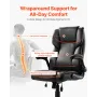 Executive Chair High Back Desk Stol Flip-Up armlæn lumbar