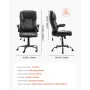 Executive Chair High Back Desk Stol Flip-Up armlæn lumbar