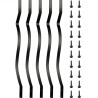 Deck Balusters Metal Deck Spindles 51 Pack 32.25INCH Iron Trapp Rækværk