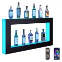 LED oplyst spiritusflaske Display Bar Shelf RF & App Control 48 tommer