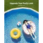 Oval Pool Liner, 16.4 x 9.8 ft Pool Liner, Uinbead Style, Durable Vinyl Pool Liner, Standard Gauge, 47in Wall Height, Pool Liner