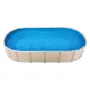 Oval poolliner 4,6x2,7 m Unibead-stil poolliner 124 cm væghøjde