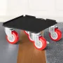 Møbler dolly tunge møbler mover med 5 hjul 3474 lbs kapacitet