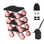 Furniture Dolly, Maximum Load 3474 lbs, Heavy Duty Furniture Movers with 5 360° Rotation Wheels, Carbon Steel Panel, Furniture L
