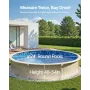 Rund poolliner 7,2 m overlapningsstil poolliner 132 cm væghøjde