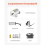 1800W Electric Brushless DC Motor Kit - 48V 4500rpm Motor with Upgraded Speed Controller and Foot Pedal Throttle Kit for Go Kart
