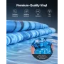 Rund poolliner 2,4 m overlapningsstil poolliner 136 cm væghøjde
