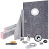 Waterproofing Shower Kit Shower Kit Tray 38''x60'' with Offset Drain PVC