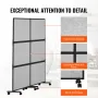 Office Divider, 2 Panel Office Partition, Freestanding Office Divider Wall Partition & Privacy Divider Reduce Noise and Room Sep
