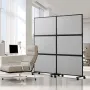 Office Divider, 2 Panel Office Partition, Freestanding Office Divider Wall Partition & Privacy Divider Reduce Noise and Room Sep