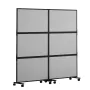 Office Divider, 2 Panel Office Partition, Freestanding Office Divider Wall Partition & Privacy Divider Reduce Noise and Room Sep