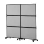 Office Divider, 2 Panel Office Partition, Freestanding Office Divider Wall Partition & Privacy Divider Reduce Noise and Room Sep