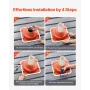 2 PCs Roof Pipe Flashing Boots, Fit Pipe OD 6-1/4" - 11-3/4", Flexible Silicone Roofing Jack Pipe Flashing, High Temp -101℉ - 43