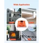 2 PCs Roof Pipe Flashing Boots, Fit Pipe OD 6-1/4" - 11-3/4", Flexible Silicone Roofing Jack Pipe Flashing, High Temp -101℉ - 43