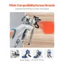 Airless Paint Spray Gun, 3600PSI High Pressure Airless Paint Sprayer Gun with 5 Tips, 211, 315, 417, 517, 623, Swivel Joint Airl