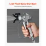 Airless Paint Spray Gun, 3600PSI High Pressure Airless Paint Sprayer Gun with 5 Tips, 211, 315, 417, 517, 623, Swivel Joint Airl