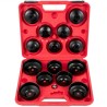 Oil Filter Socket Set Cup Socket Tool Set 15PCS Oil Filter Cap Wrench