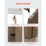 Bypass Door Hardware 6ft Bypass Closet Door Track Kit til 2