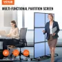 Office Divider, 2 Panel Office Partition, Freestanding Office Divider Wall Partition & Privacy Divider Reduce Noise and Room Sep