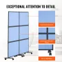 Office Divider, 2 Panel Office Partition, Freestanding Office Divider Wall Partition & Privacy Divider Reduce Noise and Room Sep